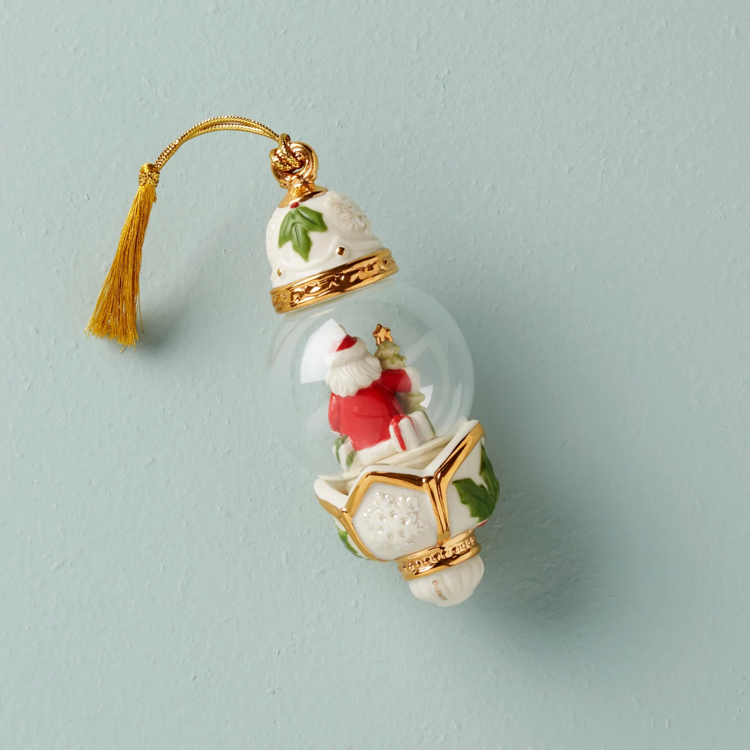 Lenox Santa Globe Ornament 4 Lenox Santa Globe Ornament - Image 2