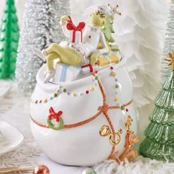 Lenox Merry Grinchmas Cookie Jar -Lenox The Christmas Shop Sales 894169 LHOL 22 FEA 1