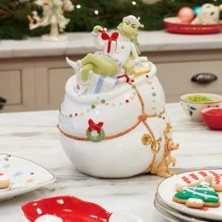 Lenox Merry Grinchmas Cookie Jar -Lenox The Christmas Shop Sales 894169 LHOL 22 FEA 1 LK