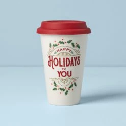 Lenox Happy Holidays To You Travel Mug