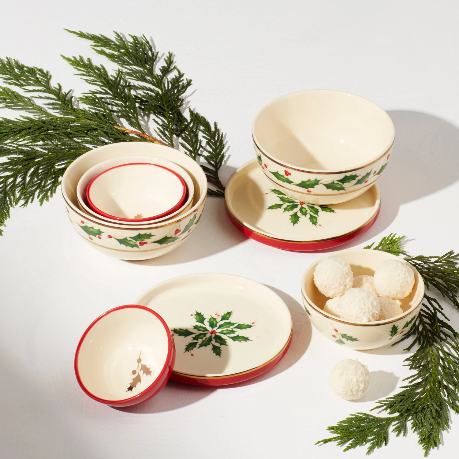 Lenox Holiday Mini Luna 8pc Nesting Dinnerware Set 8 Lenox Holiday Mini Luna 8pc Nesting Dinnerware Set - Image 6