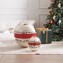 Lenox Holiday Mini Luna 8pc Nesting Dinnerware Set 17 Lenox Holiday Mini Luna 8pc Nesting Dinnerware Set -Lenox The Christmas Shop Sales 894180 w15