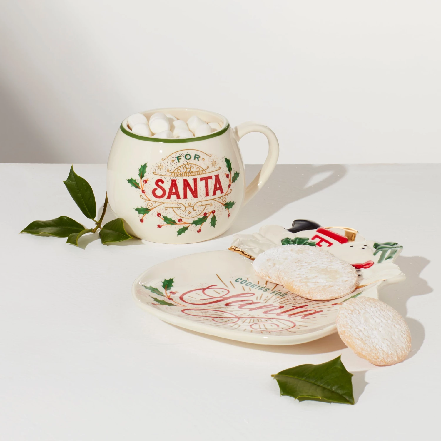 Lenox Holiday 2pc Cookies For Santa Set 4 Lenox Holiday 2pc Cookies For Santa Set - Image 2