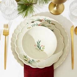 Lenox French Perle Berry Dinner Plates, Set of 4 -Lenox The Christmas Shop Sales 894196 894195 894194 894193 LHOL 22 FEA 3 ec509bc2 d56f 4f7c 9dfb 0227d61e9bfc