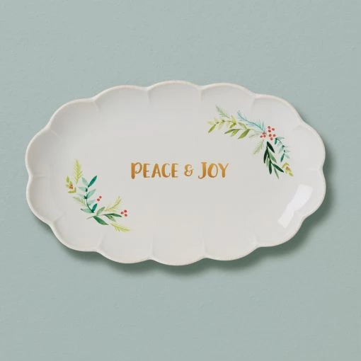 Lenox French Perle Berry Oval Platter -Lenox The Christmas Shop Sales 894196 w10