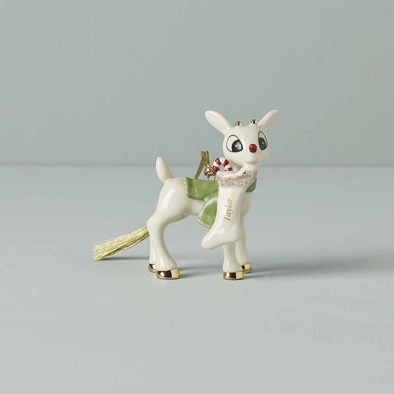 Lenox Rudolph's Surprise Stocking Ornament 3 Lenox Rudolph's Surprise Stocking Ornament